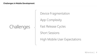 @jfversluis |
Challenges in Mobile Development
6
 