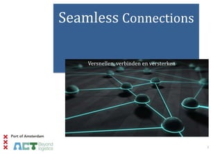 Seamless Connections

    Versnellen, verbinden en versterken




                                          1
 