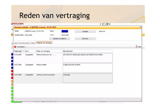 Reden van vertraging
 