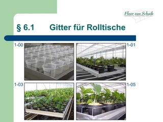 § 6.1   Gitter für Rolltische

1-00                             1-01




1-03                             1-05
 
