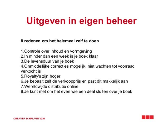 Uitgeven in eigen beheer
