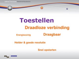 Energiezuinig Helder & goede resolutie Draadloze verbinding  Draagbaar Snel opstarten Toestellen 