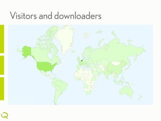 Visitors and downloaders
 