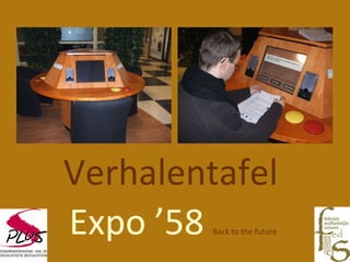Verhalentafel  Expo ’58  Back to the future  