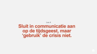 Tamara van der Peet: 6 Lessen over marketing tijdens crisis