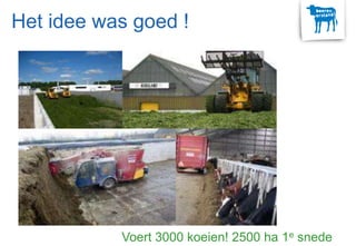 Het idee was goed !
Voert 3000 koeien! 2500 ha 1e snede
 