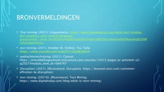 Presentatie text mining | PPTX