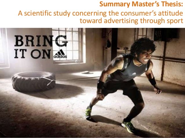 Master thesis sports marketing