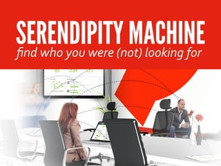 SERENDIPITY MACHINEﬁnd	
  who	
  you	
  were	
  (not)	
  looking	
  for
 