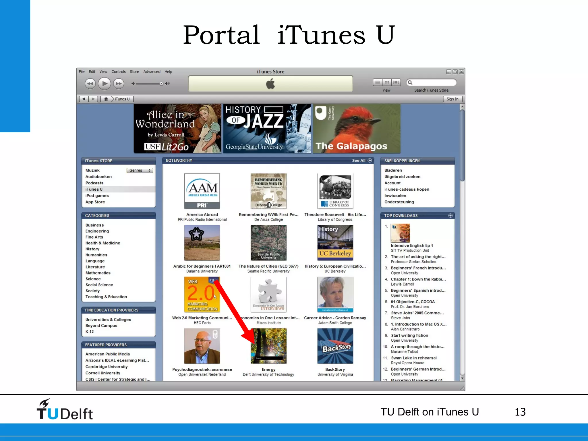 Portal  iTunes U 