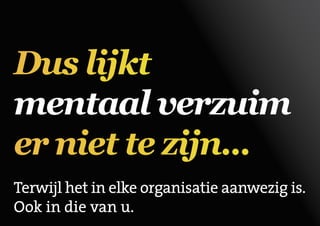 Presentatie Mentaal Verzuim