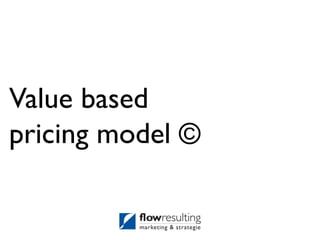 Value based
pricing model ©
 
