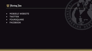 MOBIELE WEBSITE TWITTER FOURSQUARE FACEBOOK 