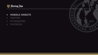 MOBIELE WEBSITE TWITTER FOURSQUARE FACEBOOK 