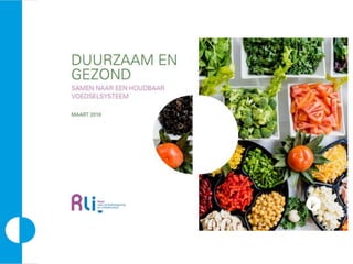 RLI Advies voedselbeleid voor Studiekring landbouweconomie