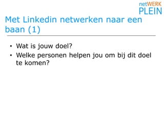 Werkervaring (current/past/trefwoorden)