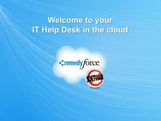 Welcome to your
IT Help Desk in the cloud
 