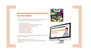 Presentatie webinar Martijn Pennekamp: 'Succesvol starten als zzp'er'