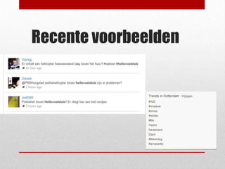 Recente voorbeelden
 