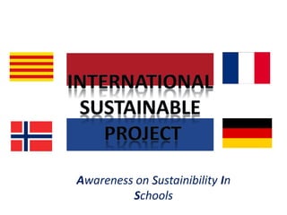 Awareness on Sustainibility In
Schools
 