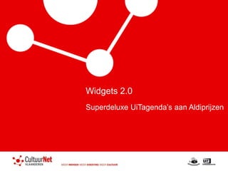 Widgets 2.0 SuperdeluxeUiTagenda’s aan Aldiprijzen 