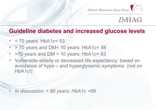 The Clinical management of type 2 diabetes for the elderly | PPT