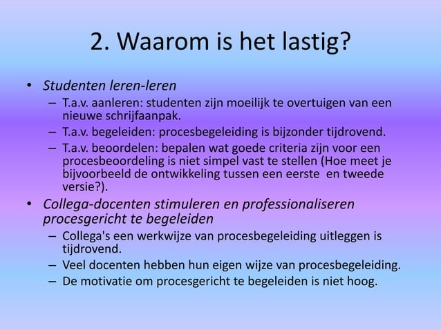 Presentatie workshop schrijfaanpak | PPT