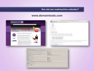 Wat is zoekmachinemarketing?Zoekmachinemarketing of Search Engine Marketing (SEM) is het specialisme dat webpagina's beter vindbaar maakt bij de verschillende zoekmachines met als doel een hogere conversie te genereren. Search Engine Optimization  (SEO)