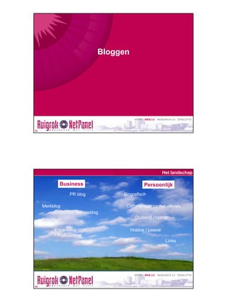 Web 2.0 en Research 2.0 - ZomerBorrel 2007 - Ruigrok | NetPanel