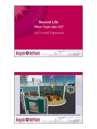 Web 2.0 en Research 2.0 - ZomerBorrel 2007 - Ruigrok | NetPanel