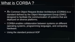 CORBA & RMI in java | PPT