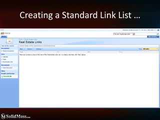Creating a Standard Link List … 