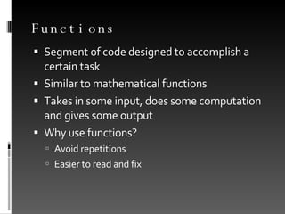Foundations of Programming Part II | PPT