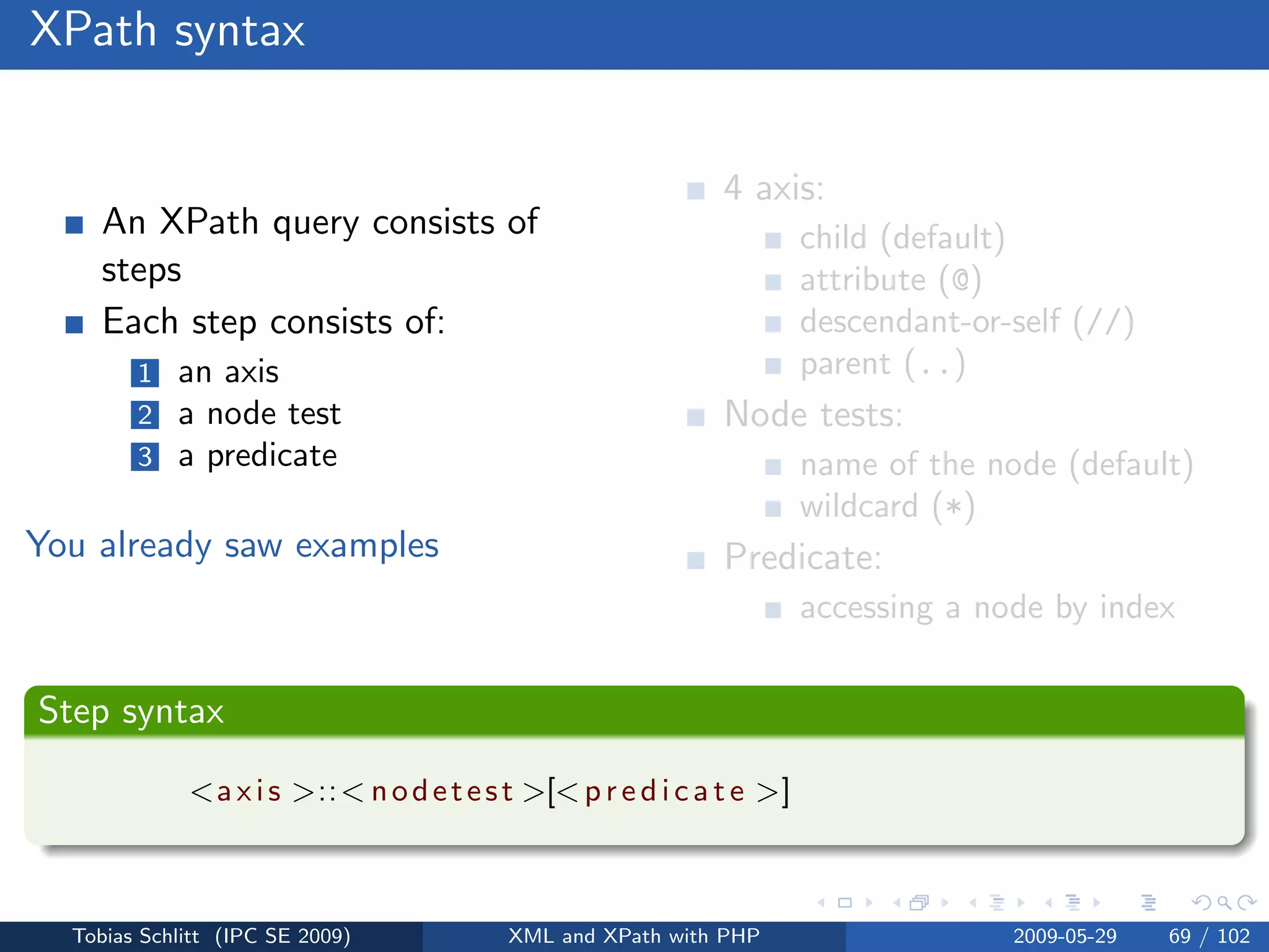 XML and XPath with PHP