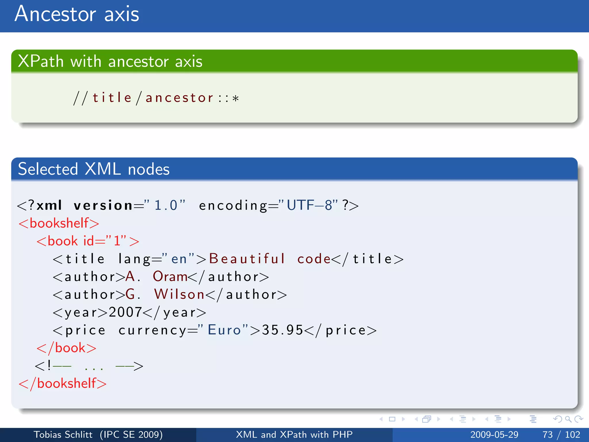 XML and XPath with PHP