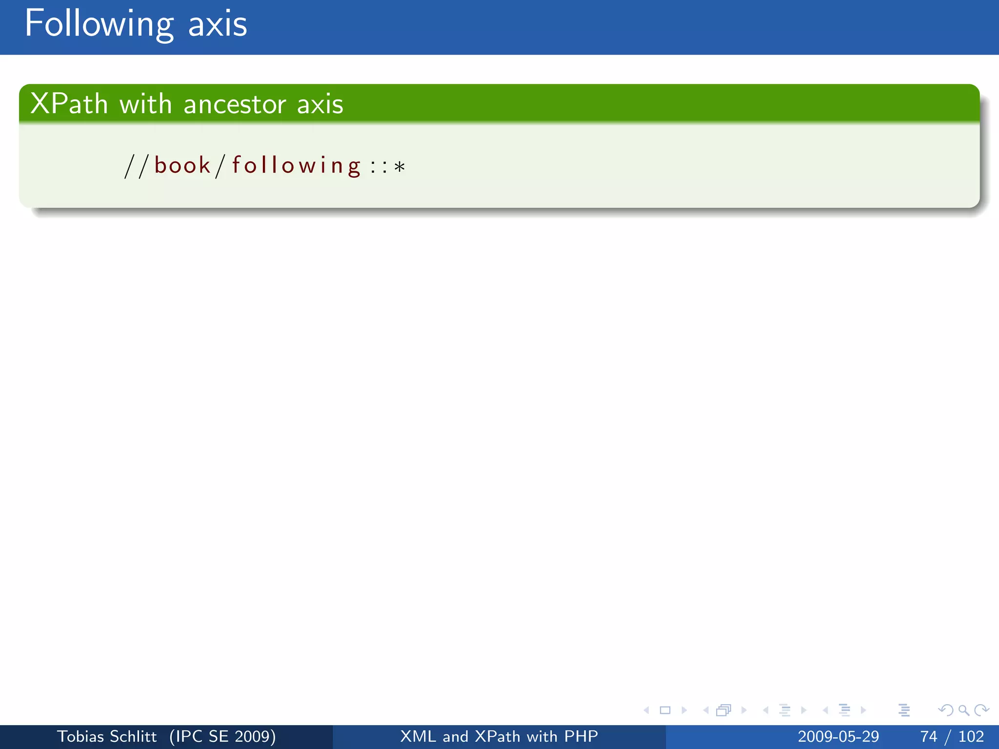 XML and XPath with PHP