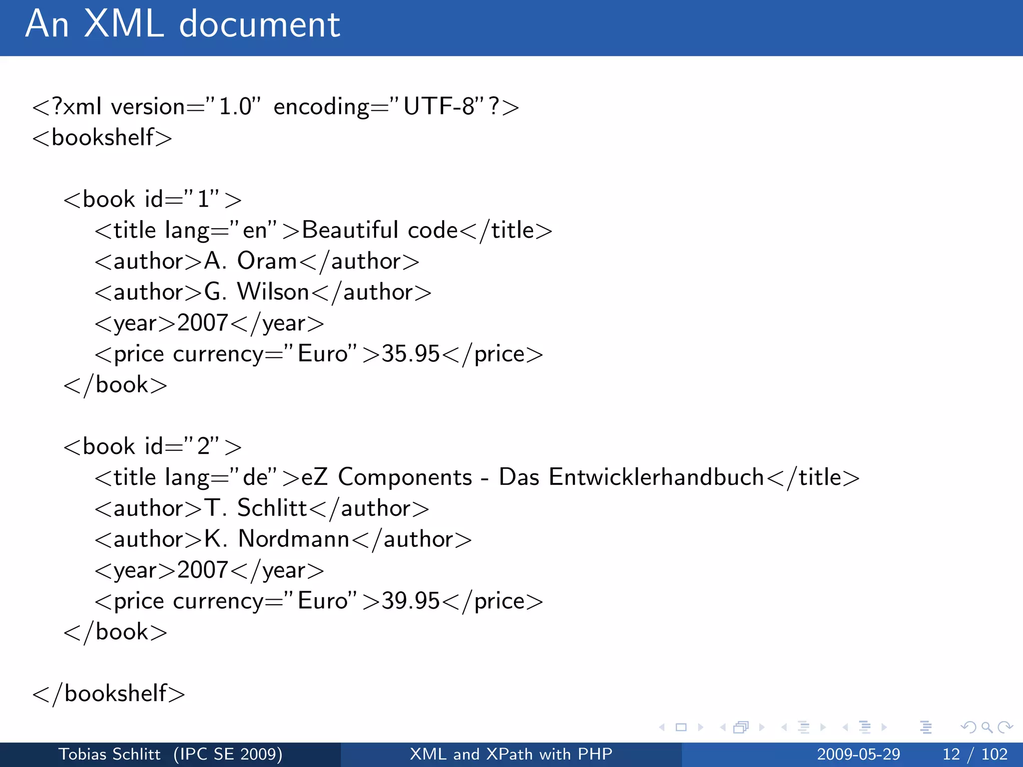 XML and XPath with PHP