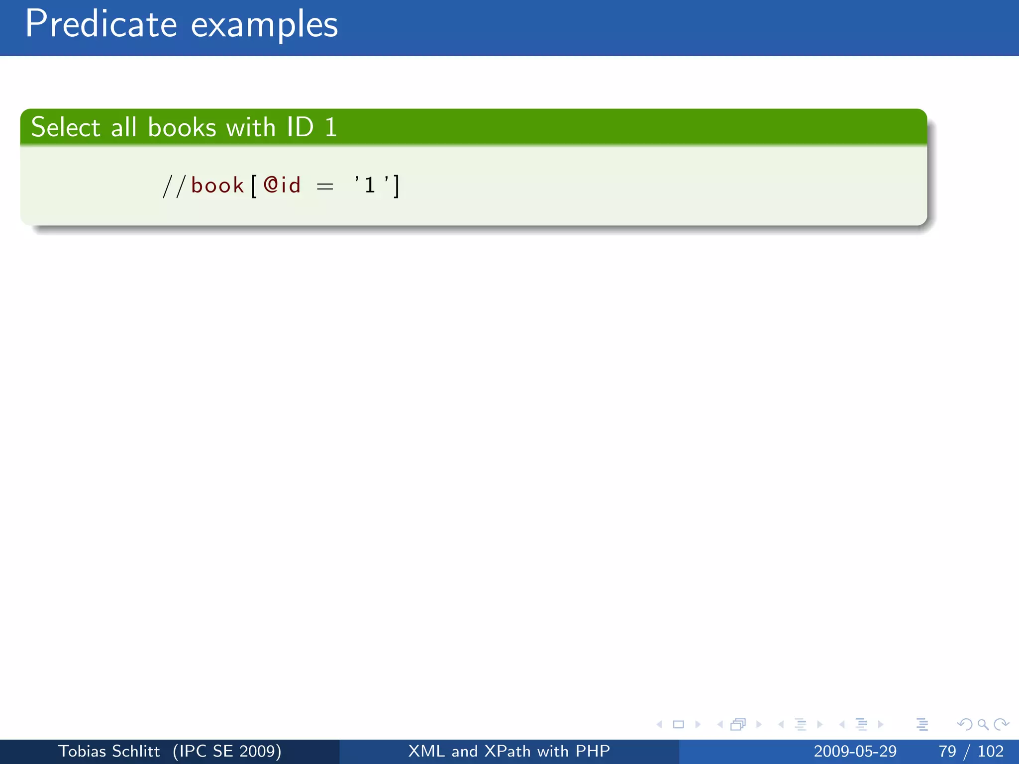 XML and XPath with PHP
