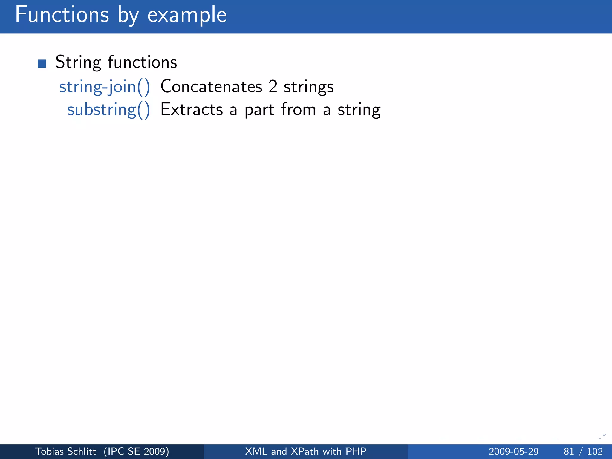 XML and XPath with PHP