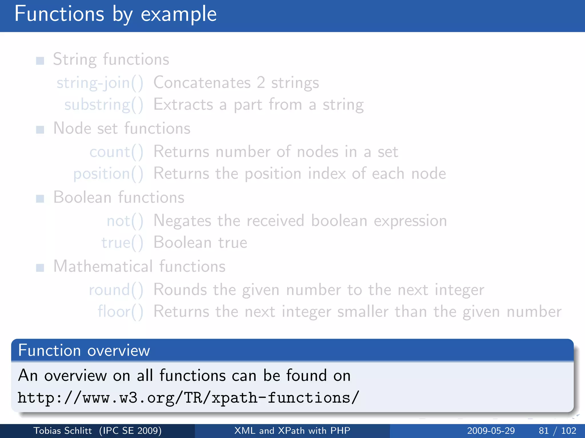 XML and XPath with PHP