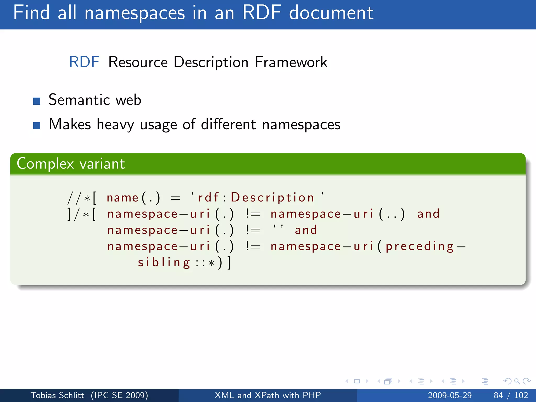 XML and XPath with PHP