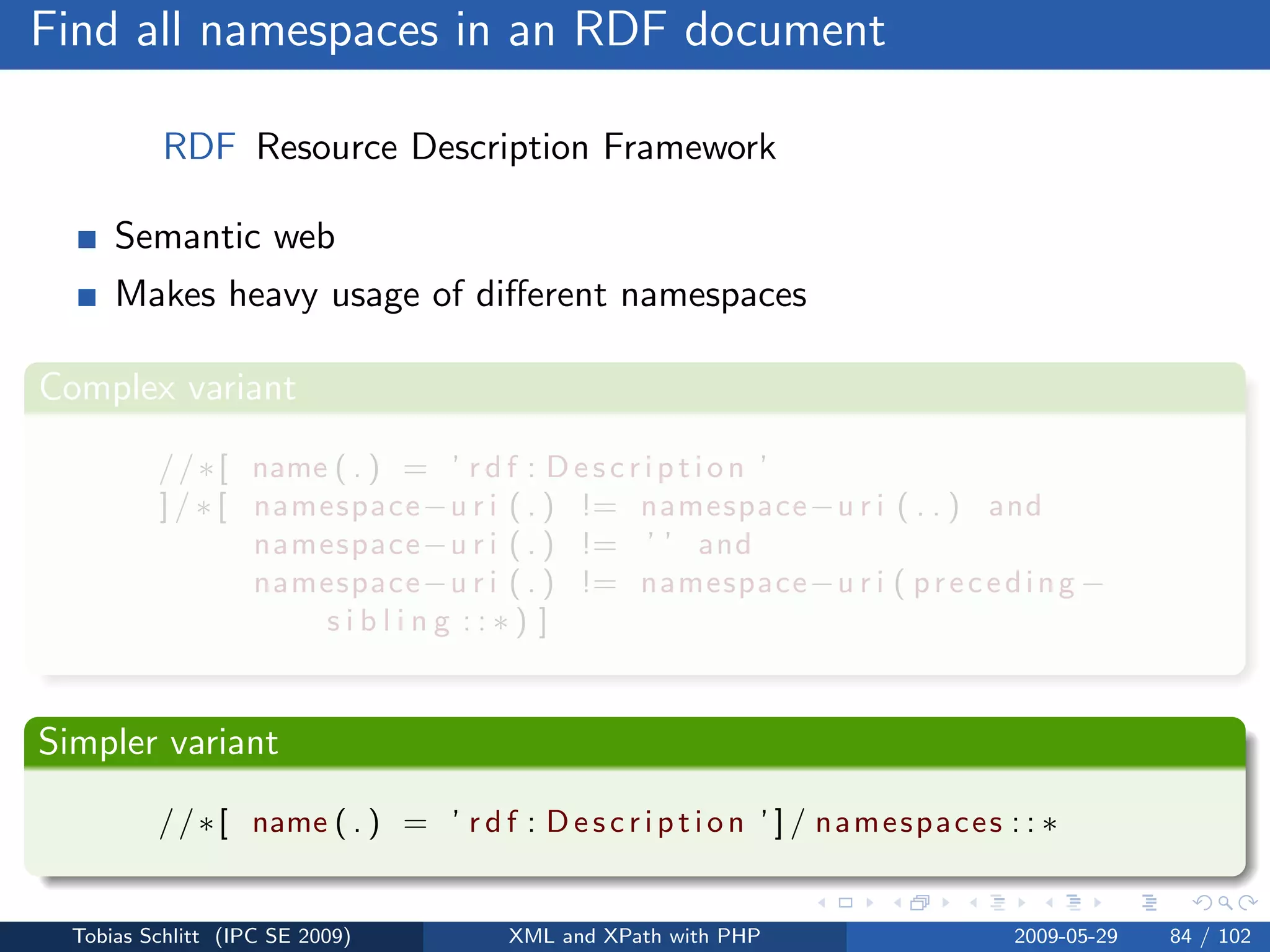 XML and XPath with PHP