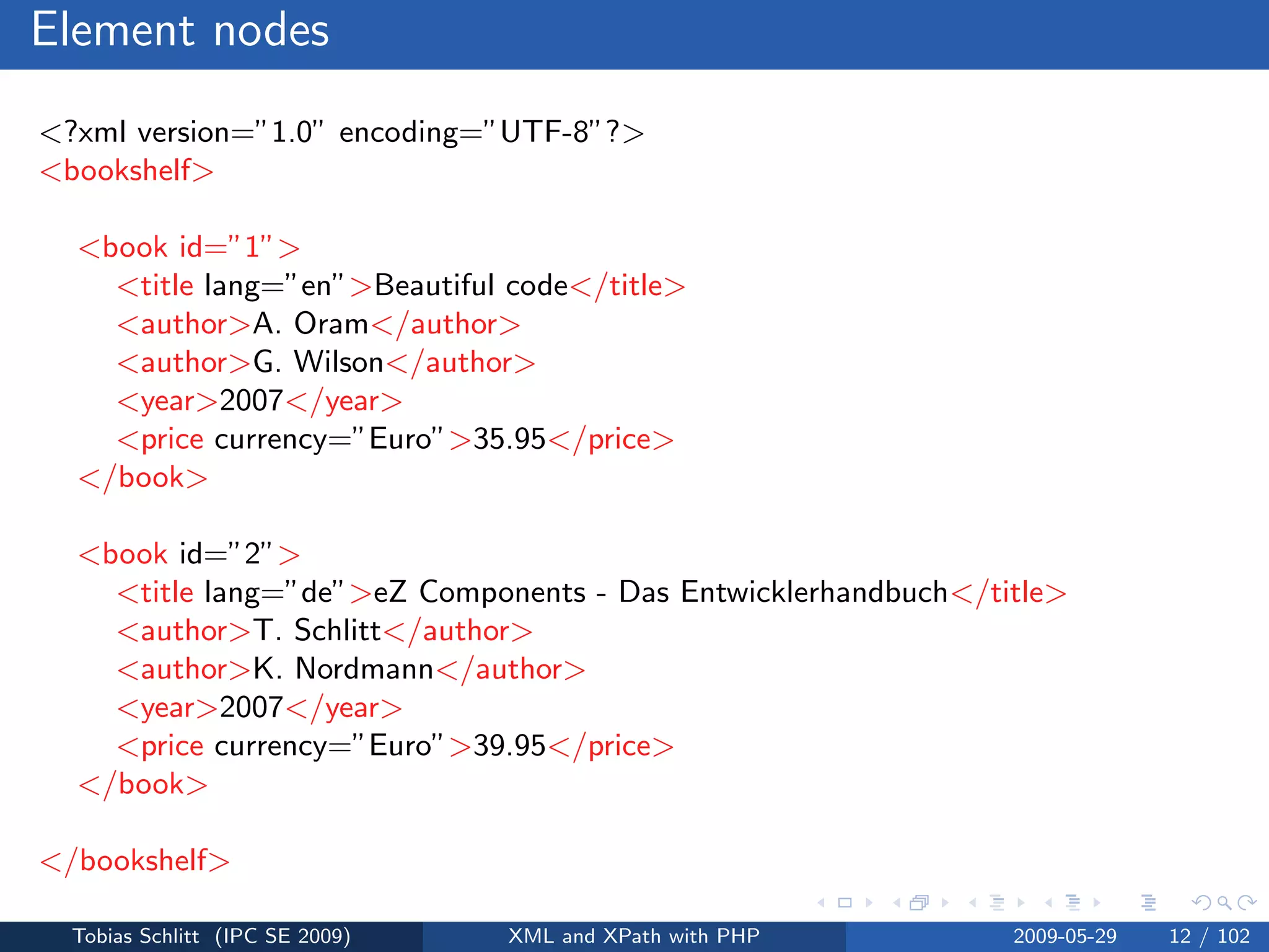 XML and XPath with PHP