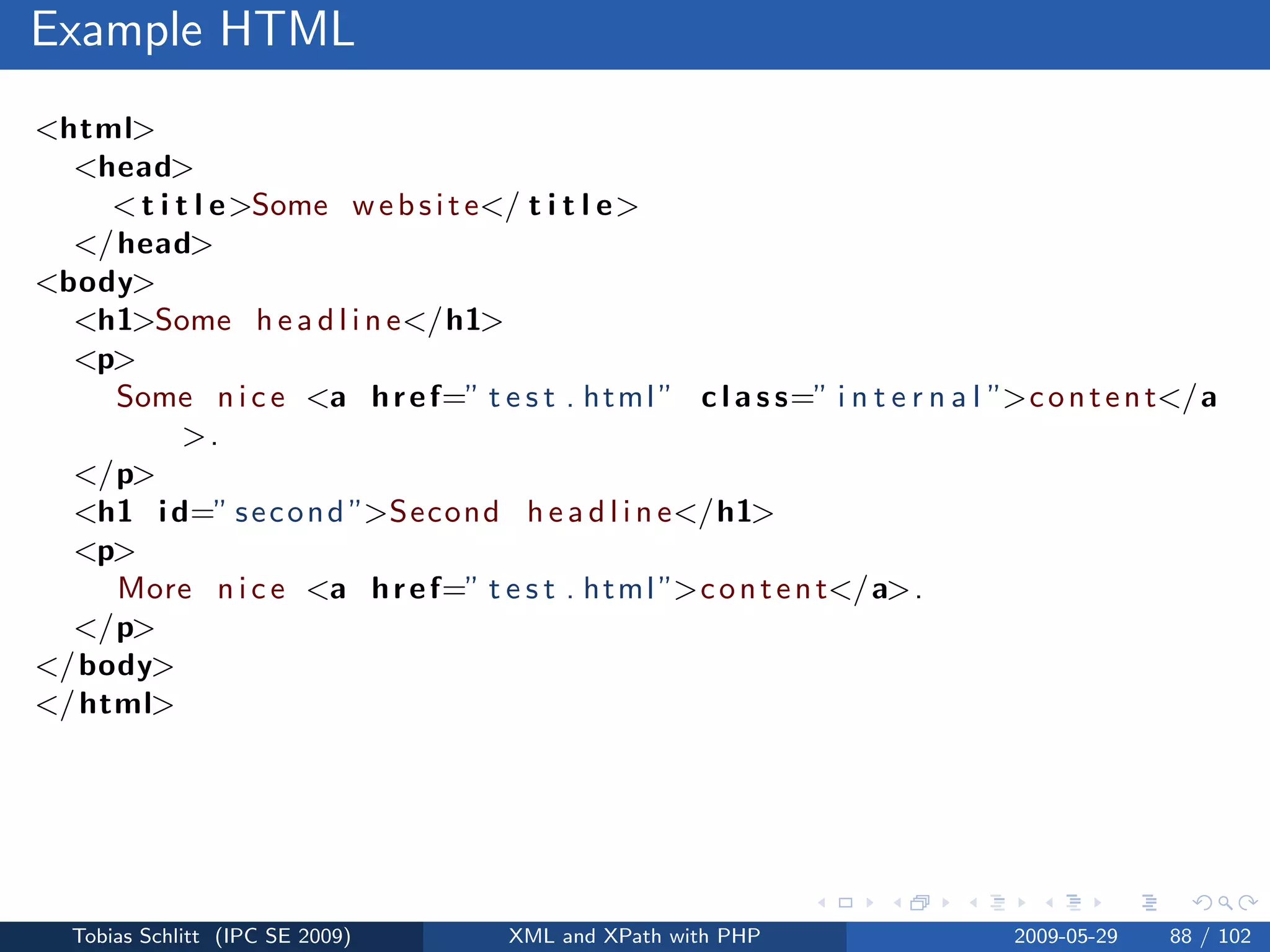 XML and XPath with PHP