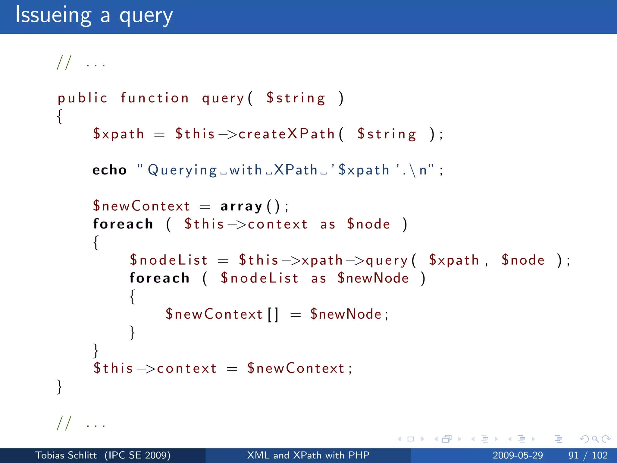 XML and XPath with PHP