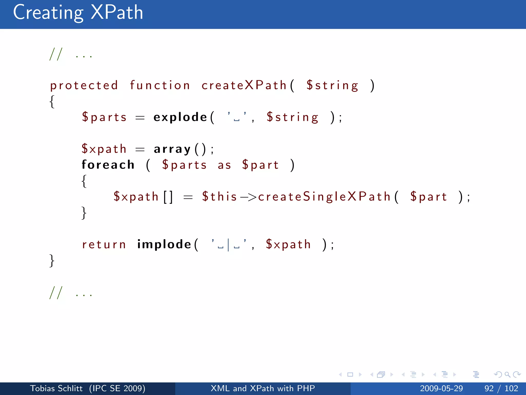 XML and XPath with PHP