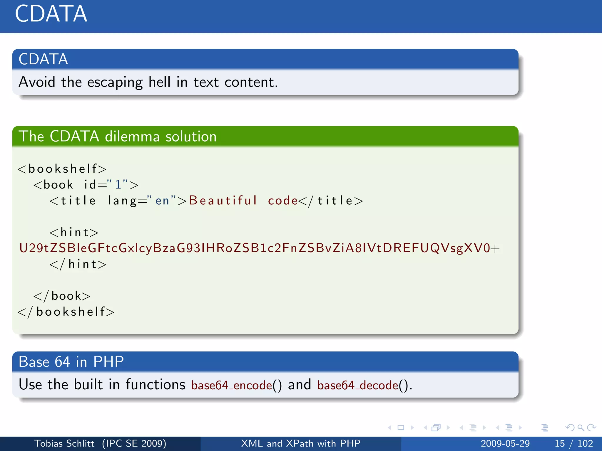 XML and XPath with PHP