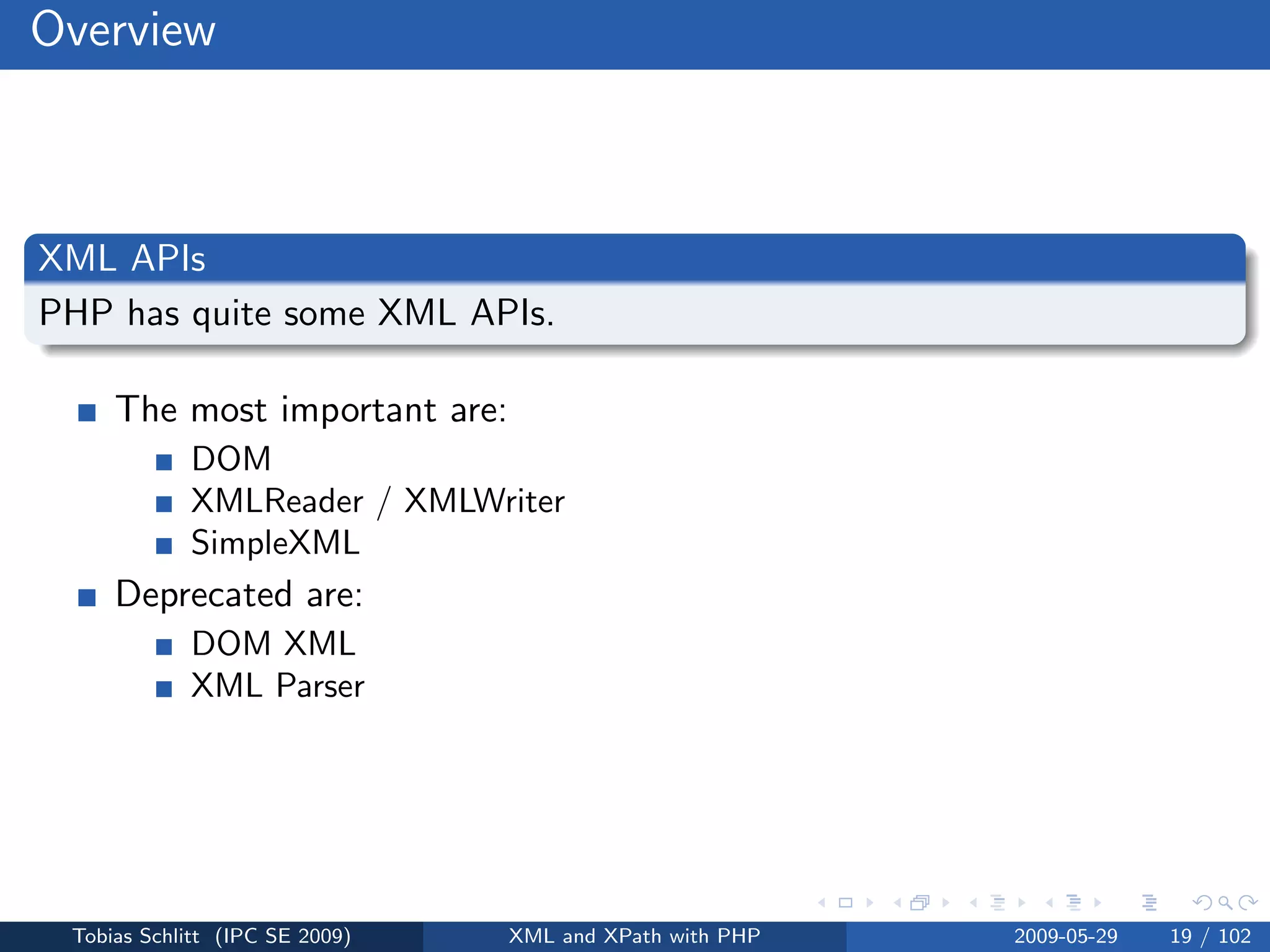 XML and XPath with PHP
