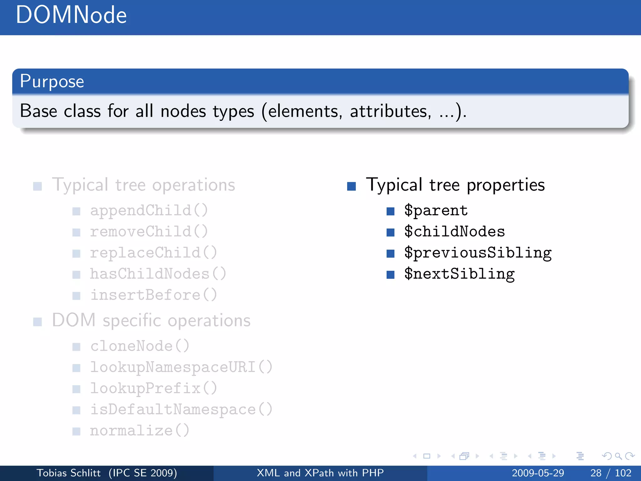 XML and XPath with PHP