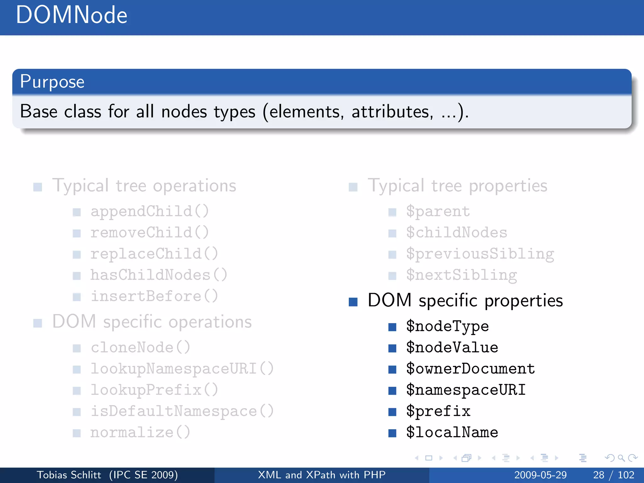 XML and XPath with PHP